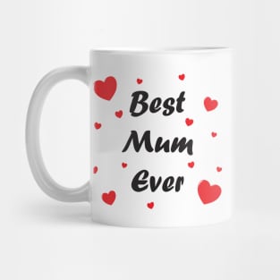 Best mum ever heart doodle hand drawn design Mug